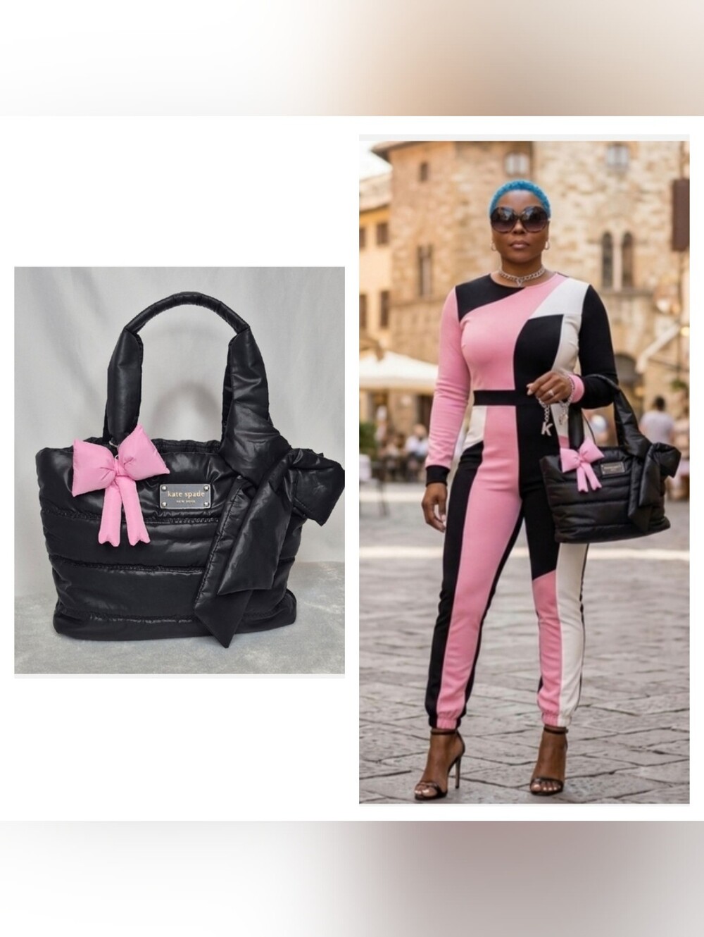 Kate Spade Nylon Bow Puffer Tote